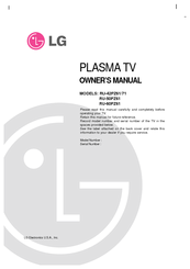 LG RU-60PZ61 Owner's Manual