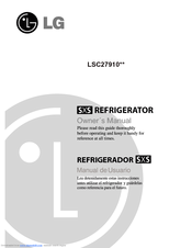 LG LSC27910TT Owner's Manual