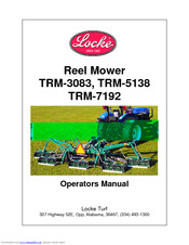 Locke TRM-3083, TRM-5138, TRM-7192 Operator's Manual