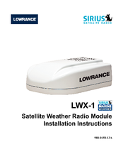 Lowrance Satellite Weather Radio Module LWX-1 Installation Instructions Manual