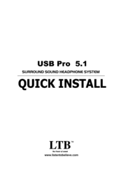 LTB Audio Systems 5.1 Quick Install