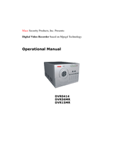 Mace DVR-56MR Operational Manual