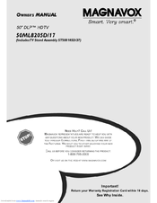 Magnavox 50ML8205D/17 Owner's Manual
