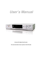 Maxtor 4-Channel DVR (Digital Video Recorder) User Manual
