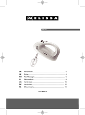 Melissa 646-049 User Manual
