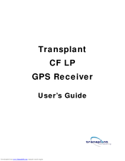 Transplant Computing Transplant CF LP GPS Receiver User Manual