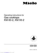 Miele KM 83-2 Operating Instructions Manual