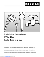 Miele ESW 4800 FB Installation Instructions Manual