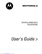 Motorola WIRELESS TELEPHONE User Manual