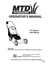 MTD 769-01445 Operator's Manual