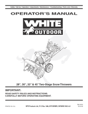 White Outdoor 769-04100 28 Operator's Manual
