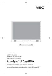 NEC ASLCD19WMGX-BK User Manual