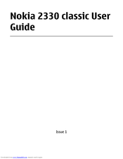 Nokia 2330 Classic User Manual