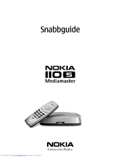 Nokia Mediamaster 110 S Snabbmanual