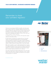 Nortec Electric Steam Humidifiers Specification Sheet