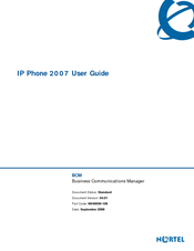 Nortel NN40050-109 User Manual