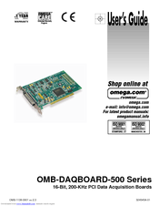 Omega OMB-DAQBOARD-500 Series User Manual