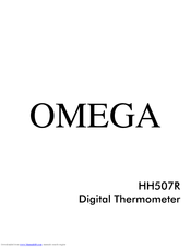Omega HH507R Manual