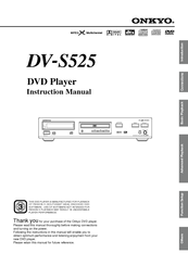 Onkyo DV-S525 Instruction Manual
