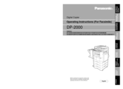 Panasonic FK210 Operating Instructions Manual