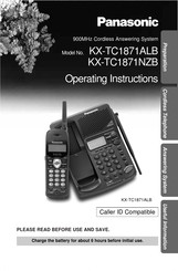 Panasonic KX-TC1871NZB Operating Instructions Manual