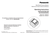 Panasonic EW3037 - WRIST BP MONITOR Operating Instructions Manual