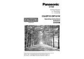 Panasonic CQ-DP101W Operating Instructions Manual