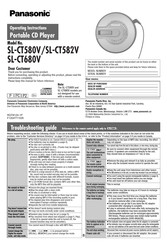 Panasonic SLCT580 - PORT. CD PLAYER Operating Instructions Manual