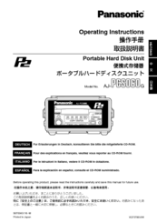 Panasonic AJ-PCS060G Operating Instructions Manual