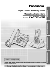 Panasonic KX-TCD540NZ Operating Instructions Manual