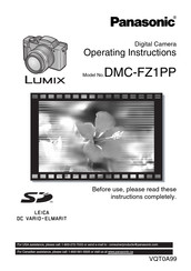 Panasonic Lumix Dmc Fz1 Manuals Manualslib