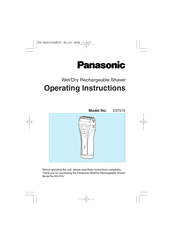 Panasonic ES-7016 Operating Instructions Manual