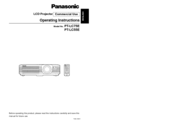 Panasonic PT-LC55E Operating Instructions Manual