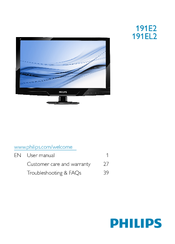 Philips 191E2SB/27 User Manual