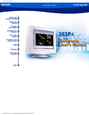 Philips Brilliance 202P40 Electronic User's Manual