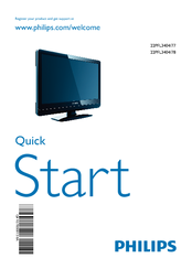 Philips 22PFL3404/77 Quick Start Manual