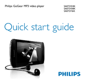Philips GoGear SA075 Quick Start Manual