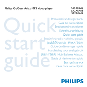 Philips SA2ARA08K/37 Start Manual