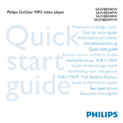Philips SA2VBE04KC/17 Start Manual