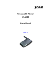 Planet Wireless USB Adapter WL-U350 User Manual