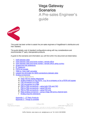 VegaStream Vega Gateway Scenarios Engineer's Manual