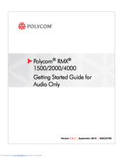 Polycom RMX DOC2579D Getting Started Manual