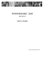 Powerware 3110 User Manual