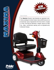 Pride Maxima Scooter SC940 Specifications