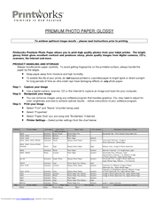 PrintWorks Printer Accessories User Manual