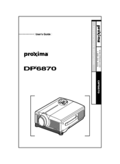 InFocus Proxima DP6870 User Manual