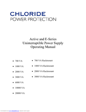 Chloride Active2000-19 User Instruction Manual