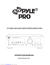 Pyle Pro PT-990A User Manual