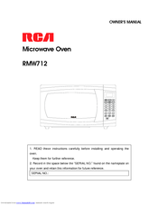 RCA RMW712 Owner's Manual