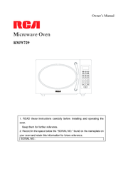 Rca RMW729 Owner's Manual